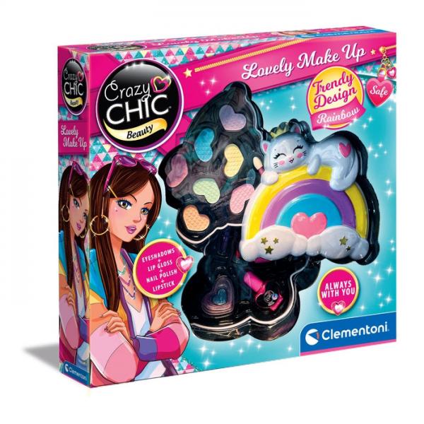 Set di Trucchi per Bambini Clementoni Crazy Chic Beauty Lovely Make up Multicolore