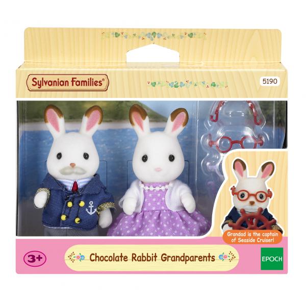 Personaggi d'Azione Sylvanian Families 5190 Grandparents Rabbit Chocolate