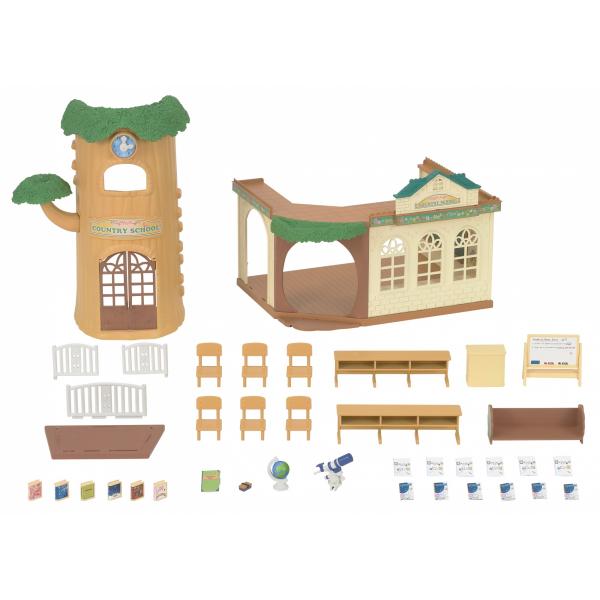 Playset Sylvanian Families School of the Forest 35 Pezzi