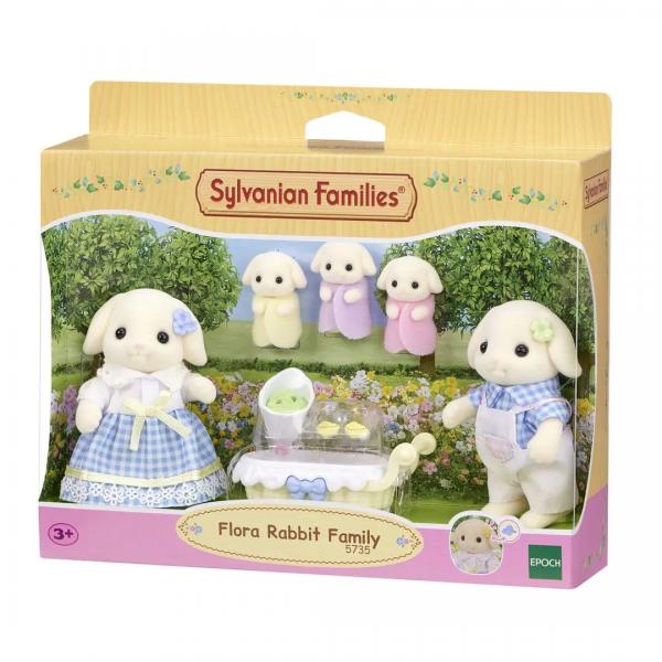 Accessori per Casa delle Bambole Sylvanian Families 5735 Flora Rabbit family