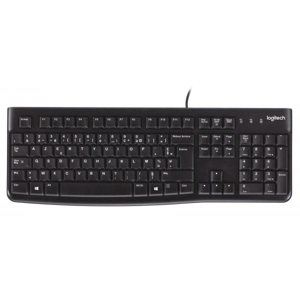 Tastiera Logitech K120 Nero Francese AZERTY