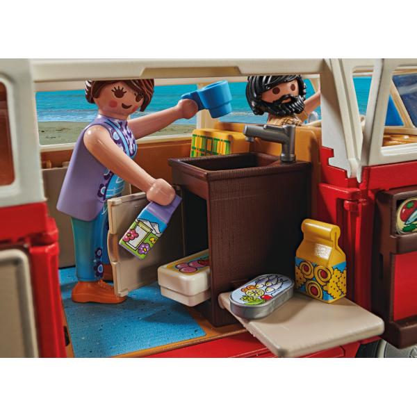 Playset di Veicoli Playmobil 70176 Volkswagen T1 Bus Rosso - Image 3
