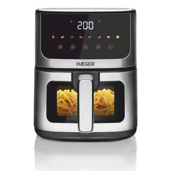 Friggitrice ad Aria Haeger Magic Window Grigio 1400 W