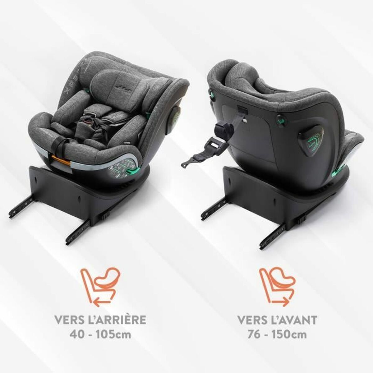 Seggiolino Auto Babyauto XPERTA BLACK LINE Nero 0 (de 0 a 10 kilos) 0+ (de 0 a 13 kilos) I (9 - 18 kg) II (15-25 kg) III (22 - 3 - Image 3