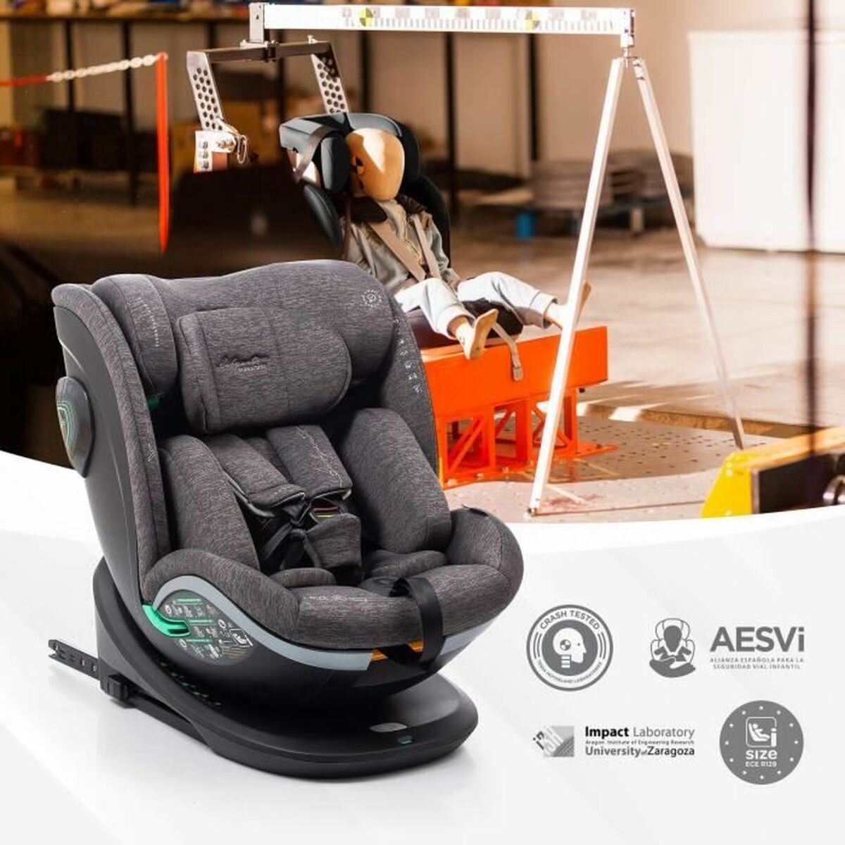 Seggiolino Auto Babyauto XPERTA BLACK LINE Nero 0 (de 0 a 10 kilos) 0+ (de 0 a 13 kilos) I (9 - 18 kg) II (15-25 kg) III (22 - 3 - Image 5
