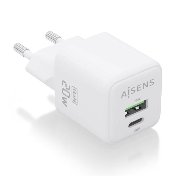 Caricabatterie da Parete Aisens ASCH-20W2P010-W Bianco 20 W (1 Unità)