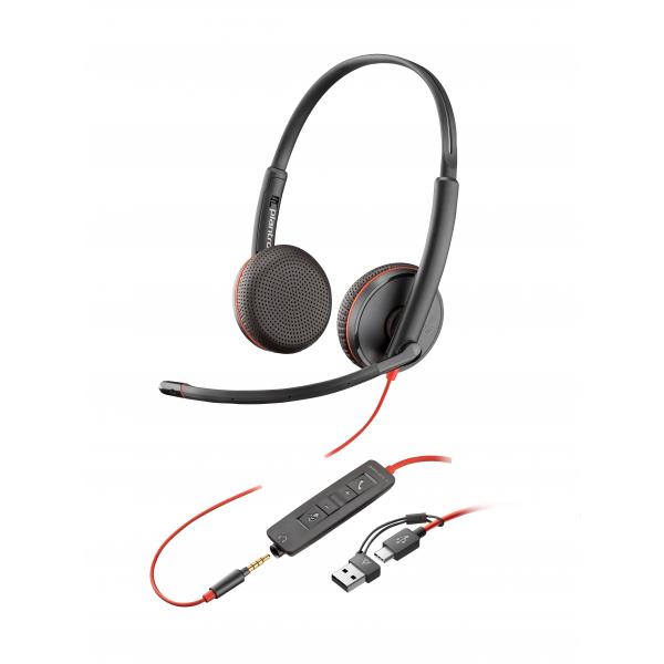 Auricolari con Microfono HP Blackwire 3225 Nero