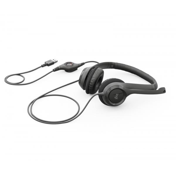 Auricolari con Microfono Logitech 981-000406 Nero