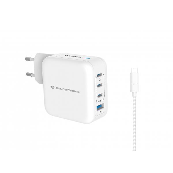 Caricabatterie da Parete Conceptronic 120550803101 Bianco 100 W