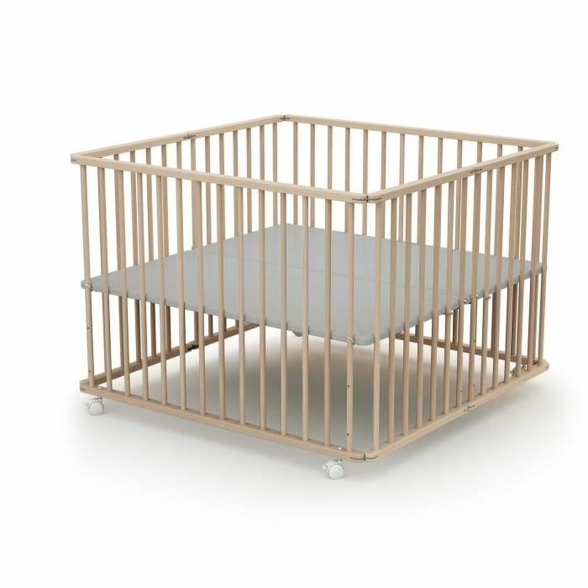 Parco giochi WEBABY 100 x 100 cm Beige - Image 4
