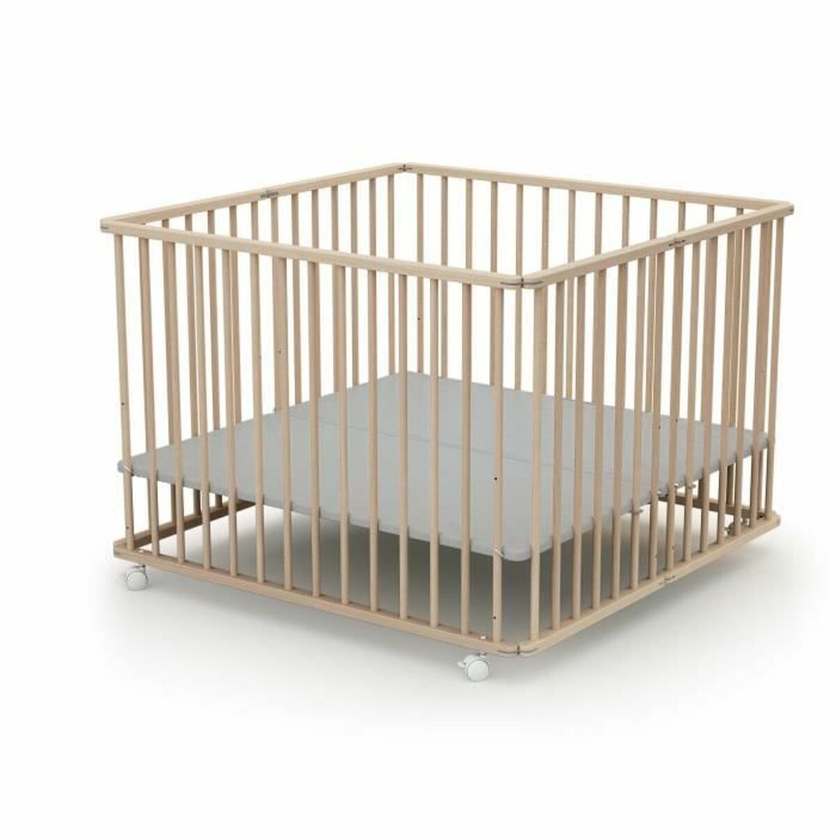 Parco giochi WEBABY 100 x 100 cm Beige - Image 3