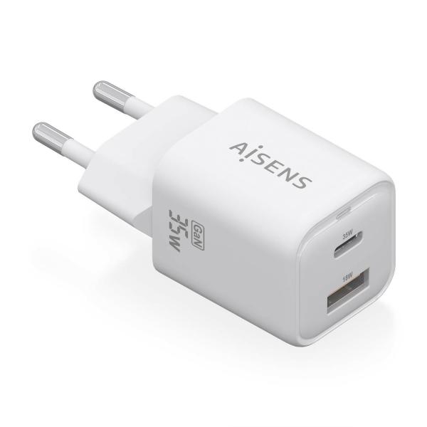 Caricabatterie da Parete Aisens ASCH-35W2P024-W Bianco 35 W (1 Unità)