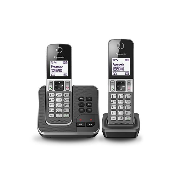 Telefono Senza Fili Panasonic KX-TGD322 Bianco Nero Nero/Grigio