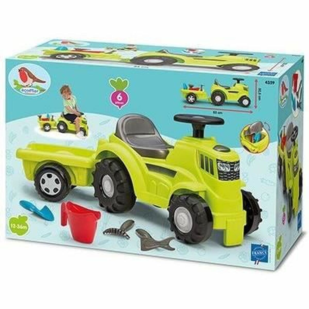 Cavalcabili Ecoiffier Trailer Trattore - Image 3