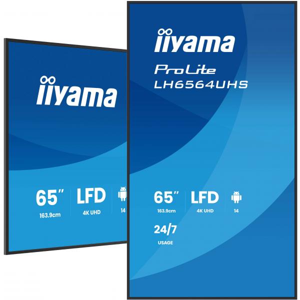 Monitor Iiyama LH6564UHS-B1AG 65" 4K Ultra HD