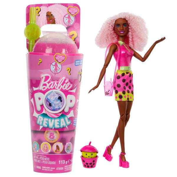 Bambolotto Bebè con Accessori Barbie Pop Reveal Scented Doll Bubble Tea Series