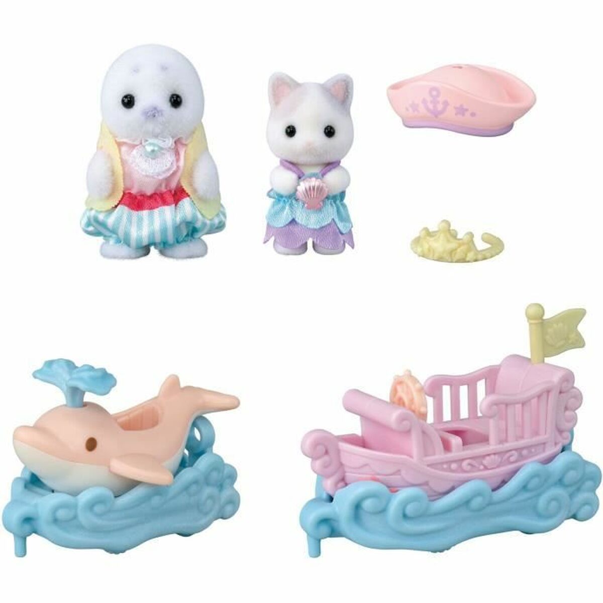 Playset Sylvanian Families Amusement Park Ride - Ride the Waves Multicolore