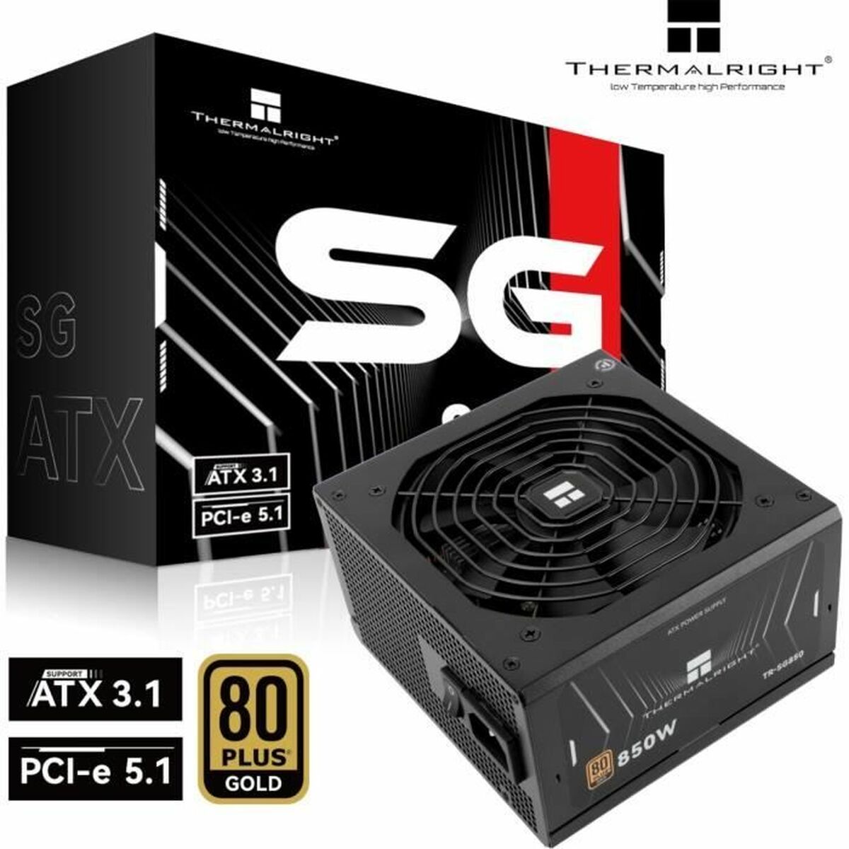 Fonte di Alimentazione Thermalright SG850 850 W 130 W 80 Plus Gold