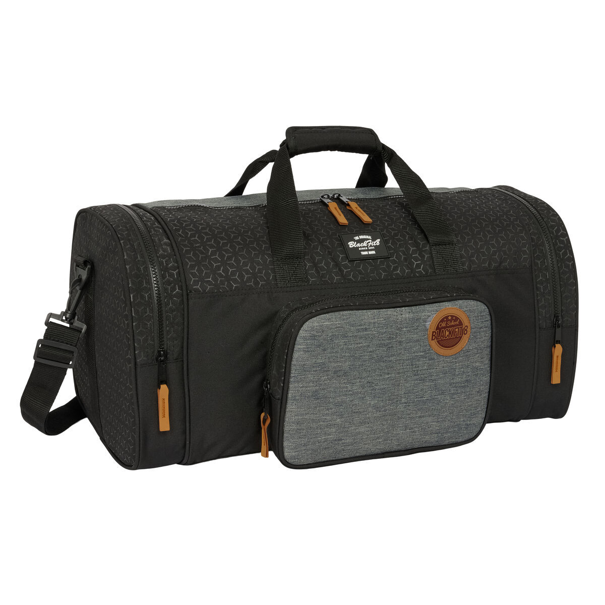 Borsa da Palestra BlackFit8 Old school Nero Grigio 55 x 26 x 27 cm