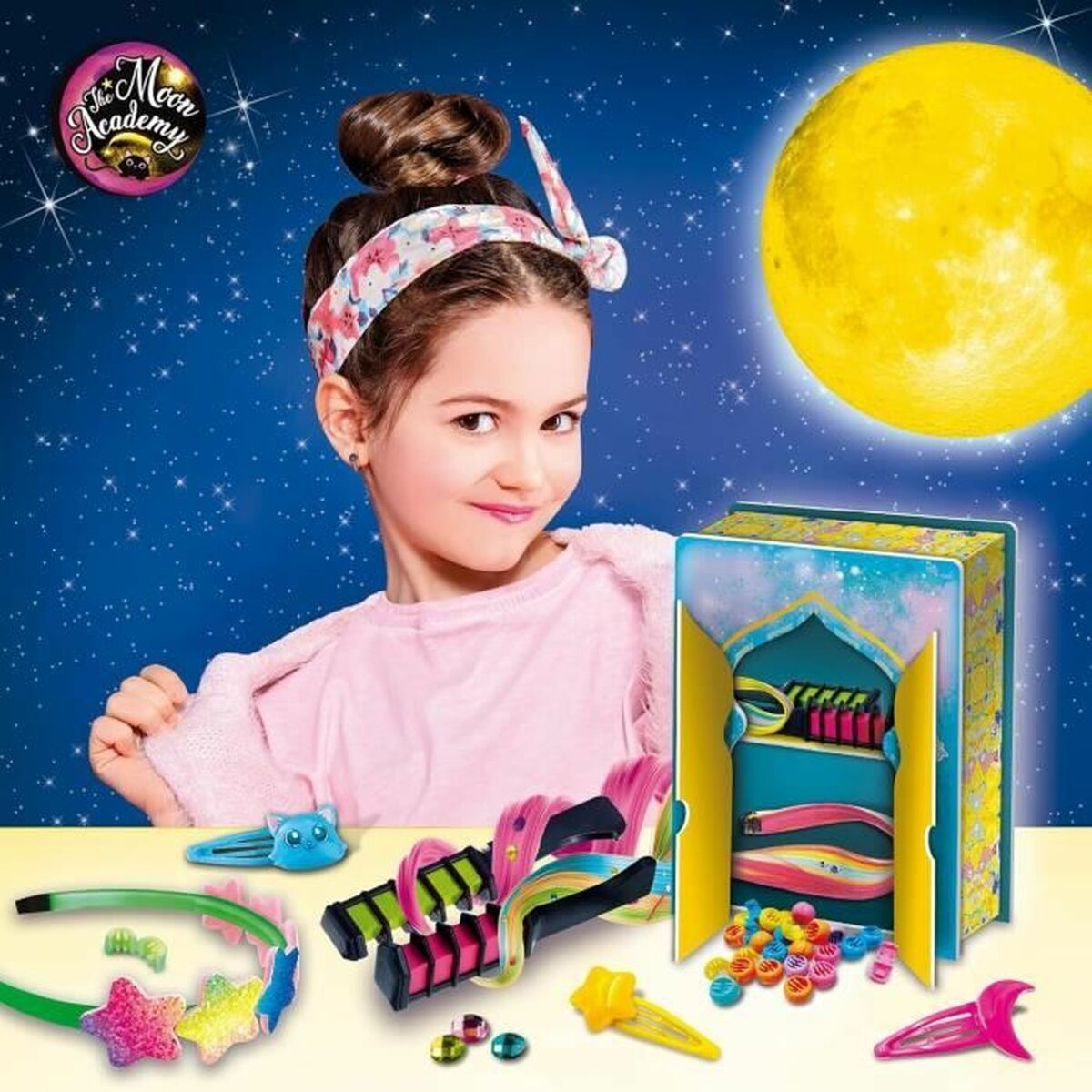 Set Prodotti per capelli da Bambino Lisciani Giochi The Moon Academy Moon Hairstyle - Image 3