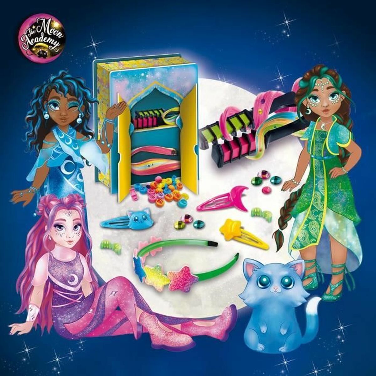 Set Prodotti per capelli da Bambino Lisciani Giochi The Moon Academy Moon Hairstyle - Image 4