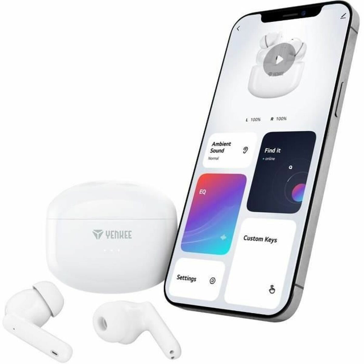 Auricolari Yenkee YHP 08BT ANC Nero - Image 5