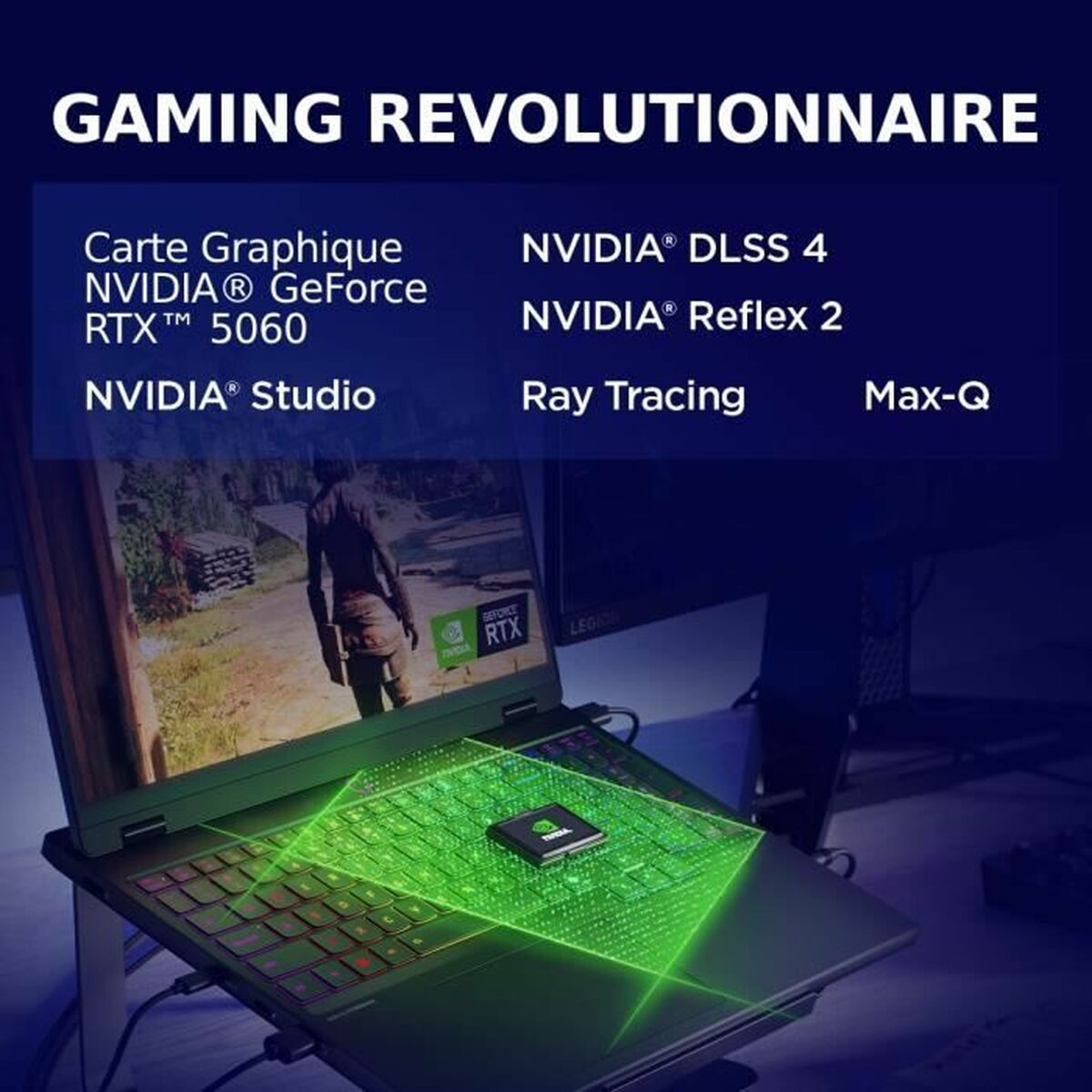 Laptop Lenovo Legion 5 15IRX10 AZERTY 15,6" Intel Core i7-1360P 32 GB RAM 512 GB geforce rtx 5060 - Image 3