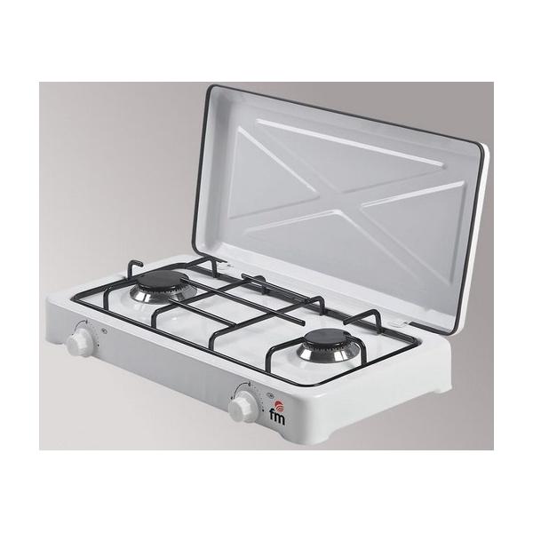 fornello a gas Grupo FM HG-200 Bianco