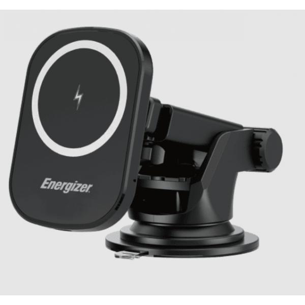 Supporto Caricabatterie Senza Fili per Auto Energizer ECA007 Nero