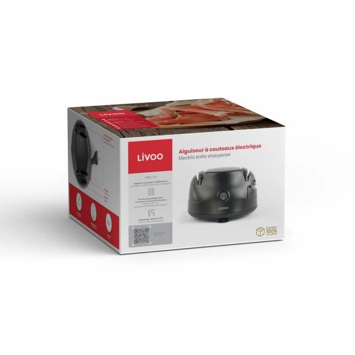 Affilacoltelli Elettrico Livoo DOM394 60 W Nero - Image 4