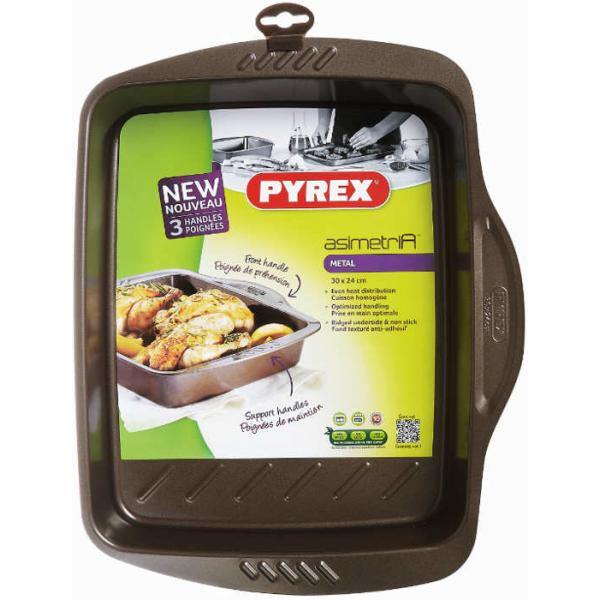 Vassoio da Forno Pyrex Marrone Nero Metallo