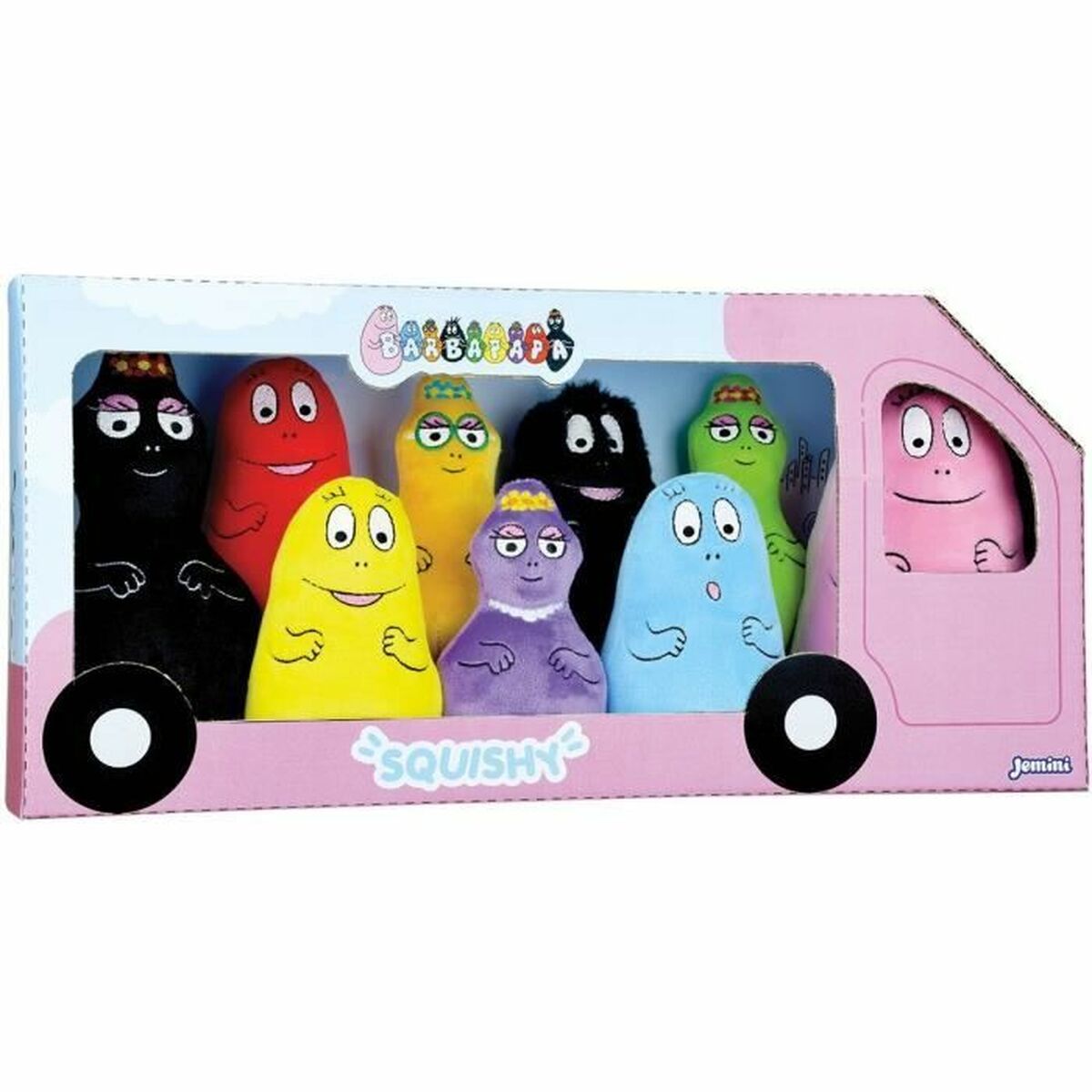 Peluche Jemini Multicolore Stoffa animali (9 Pezzi) (9 Unità)