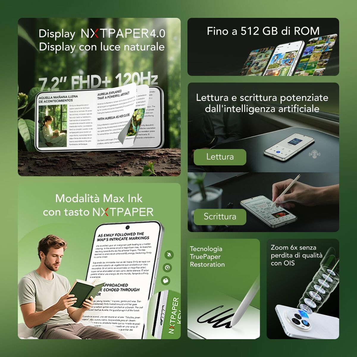 Smartphone TCL T951K1-2ALCA112-1 Octa Core 12 GB RAM 512 GB Nero - Image 3