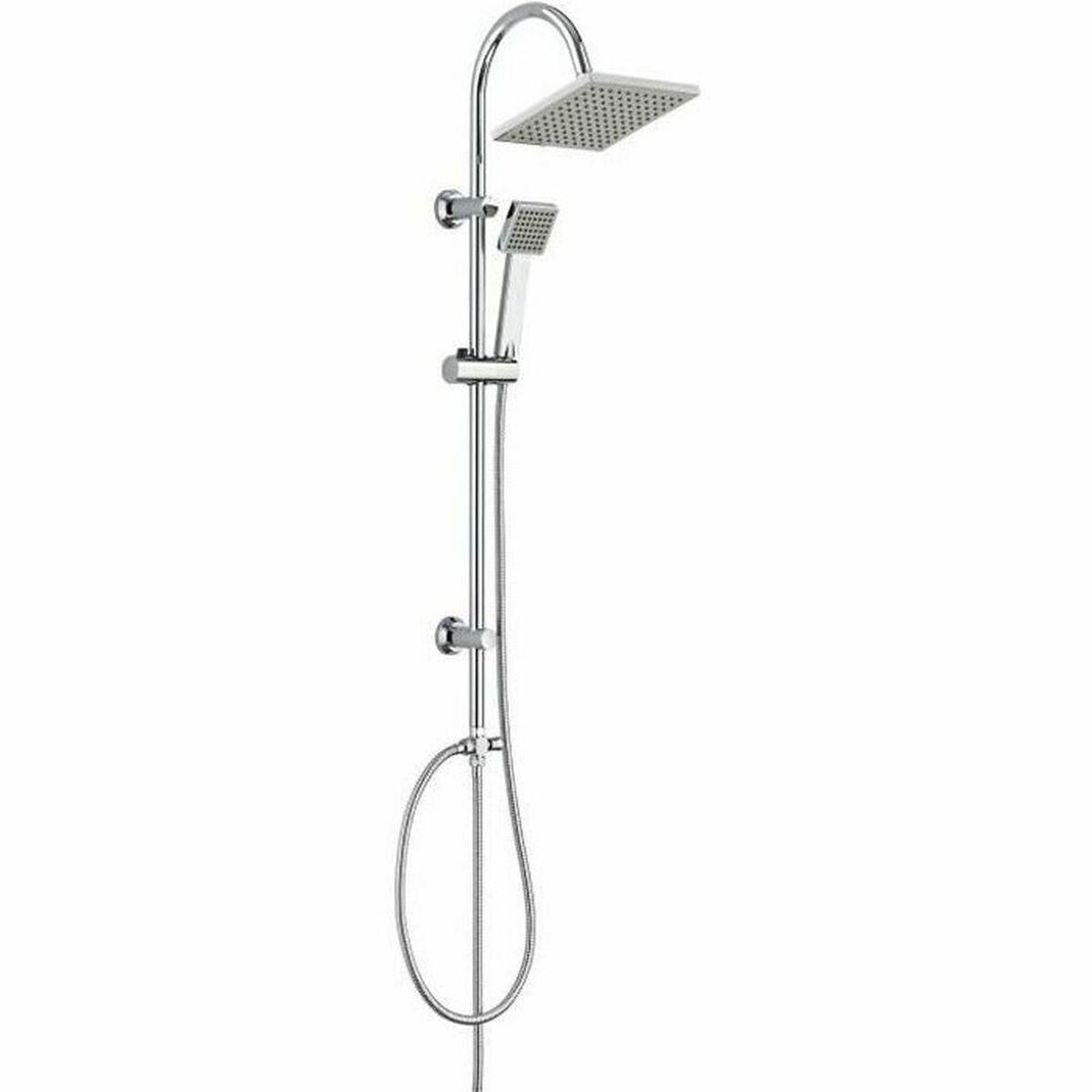 Colonna doccia Rousseau Soto Grigio Chrome Metallo 22 mm 73 x 73 mm