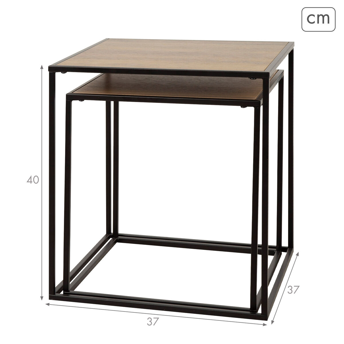 Appendiabiti Max Home Ferro Legno MDF (2 Unità) - Image 4
