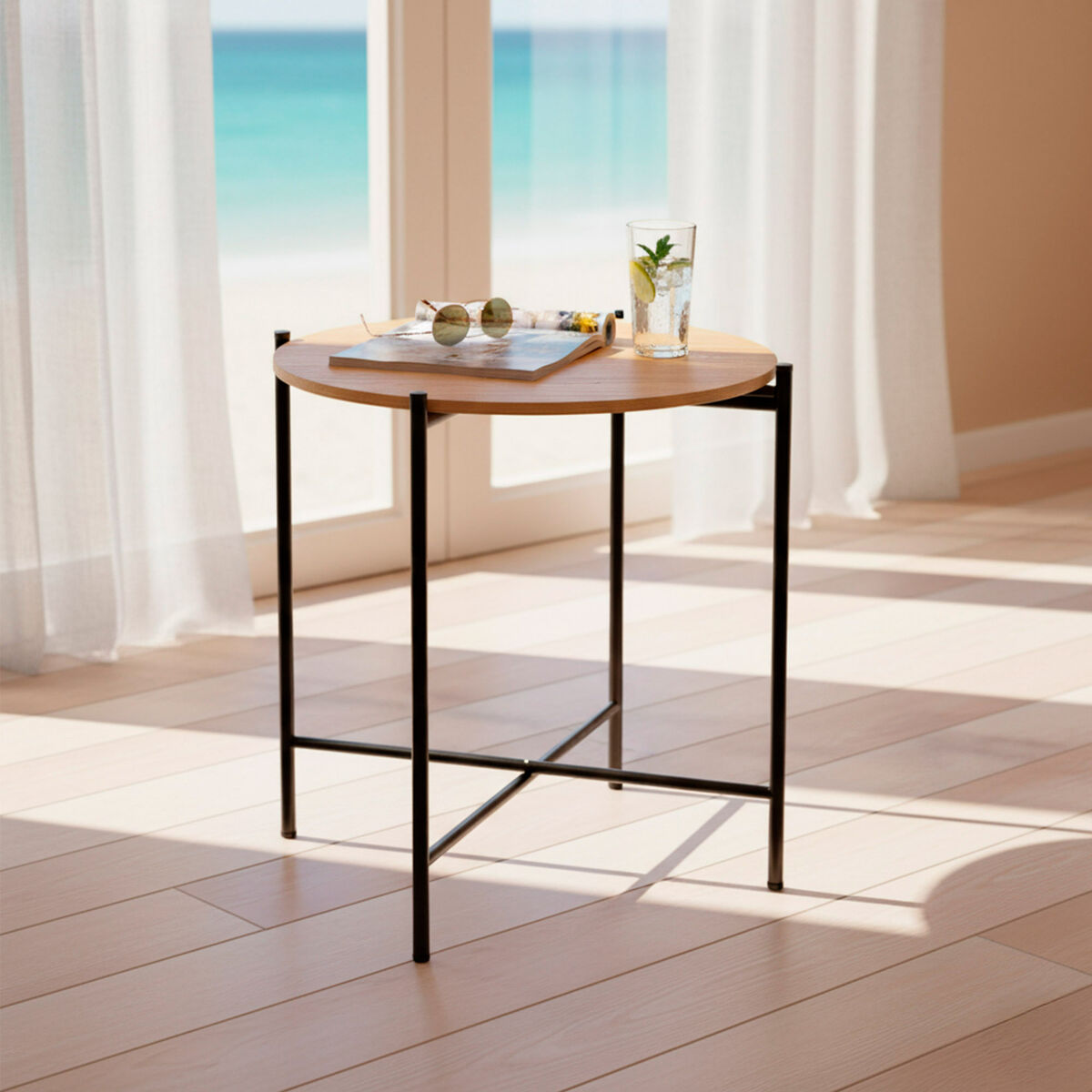 Appendiabiti Max Home Ferro Legno MDF (4 Unità) - Image 5