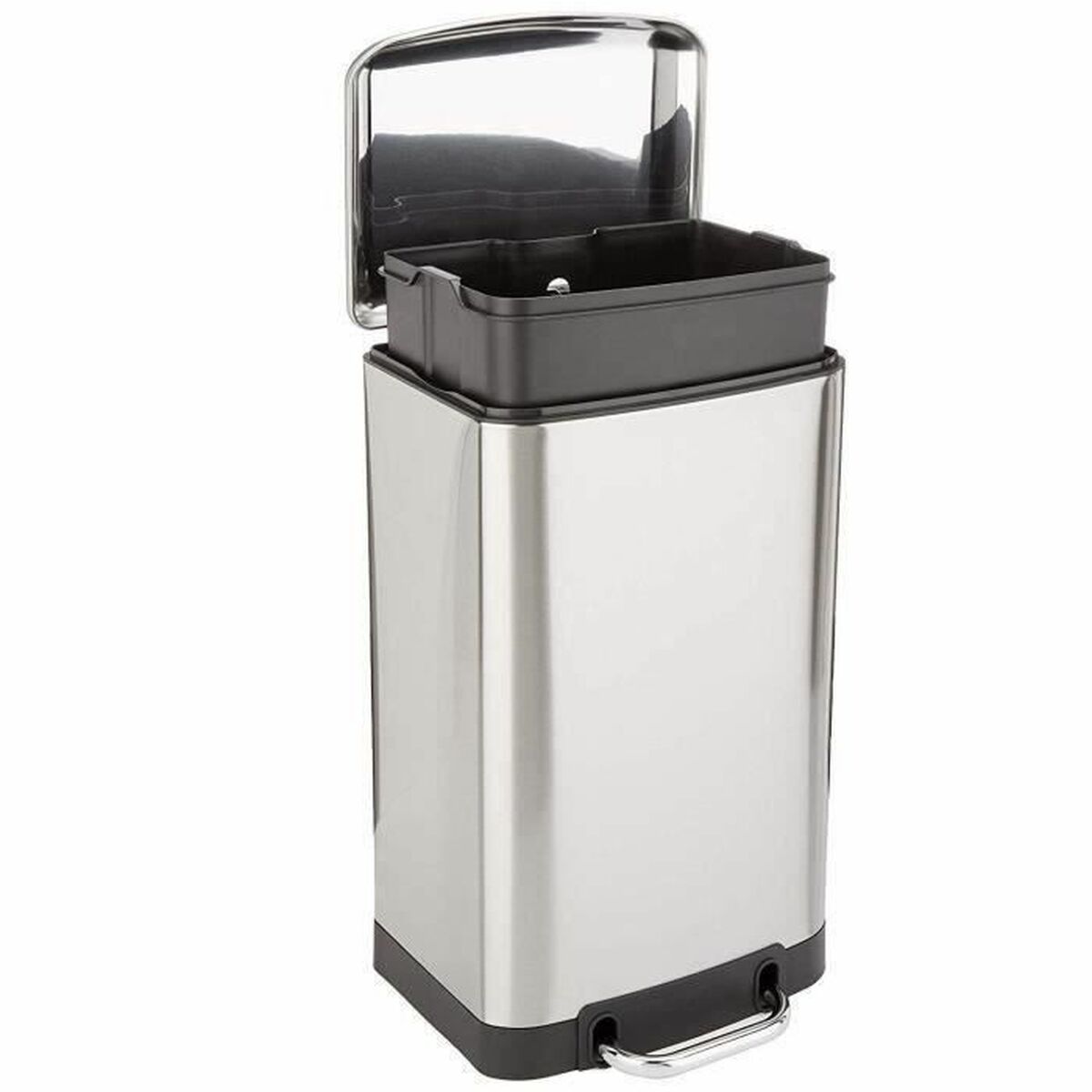 Secchio della spazzatura Kitchen Move Acciaio inossidabile 30 L Grigio - Image 3