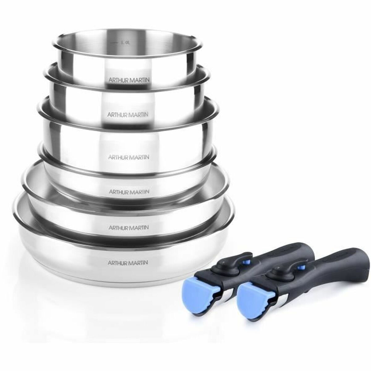 Batteria da Cucina Arthur Martin AM5538 8 Pezzi