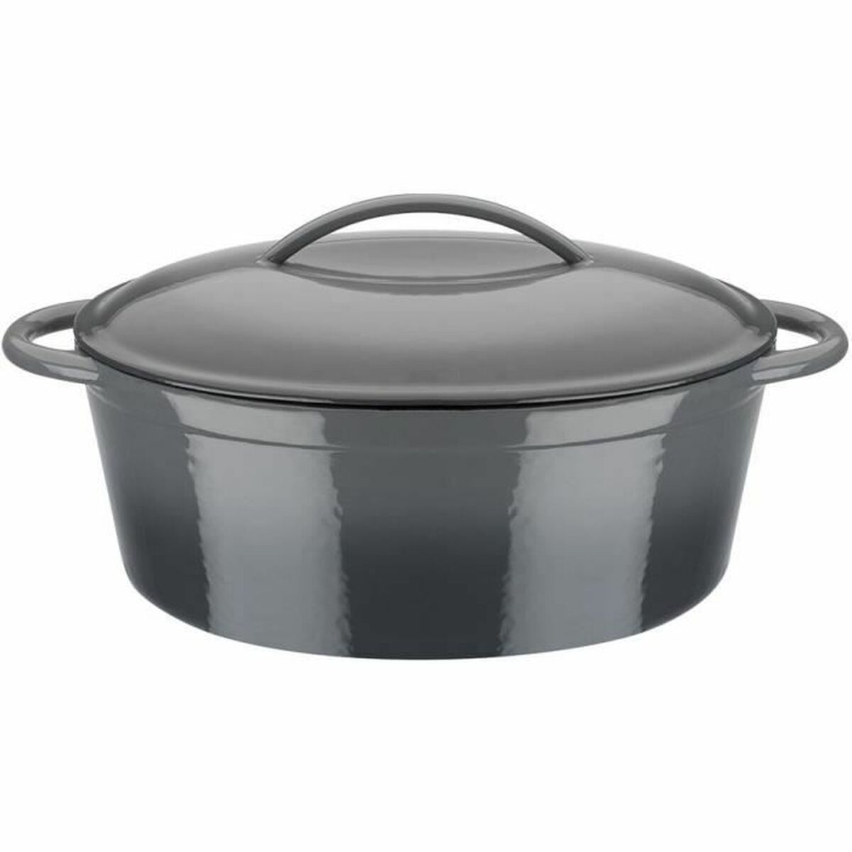 Casseruola con coperchio GSW Grigio Ferro Fuso