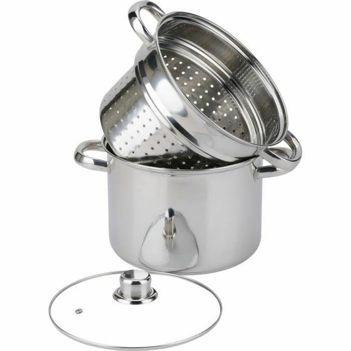 Pentola con Coperchio Baumalu Metallo 5 L Ø 20 cm