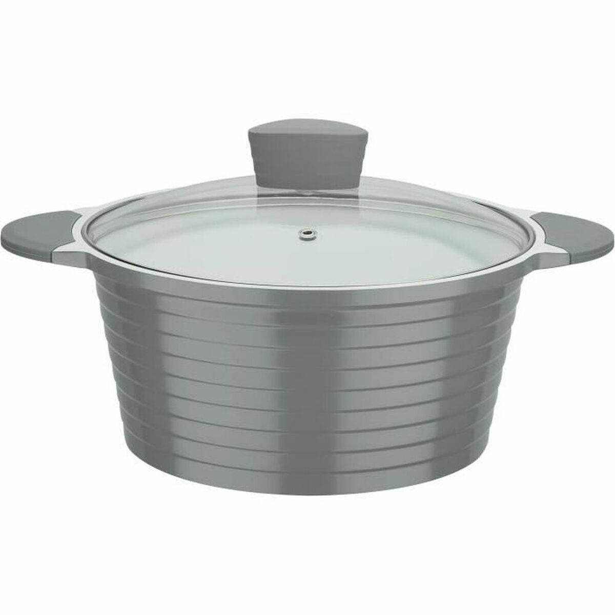 Pentola GSW Bianco Grigio Ceramica Alluminio fuso 2 Pezzi