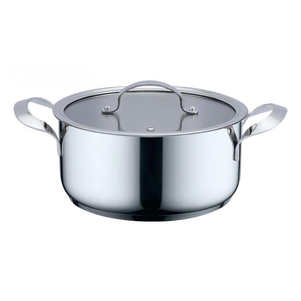 Casseruola con coperchio Haeger PA-18H.001A Beige Grigio Ø 18 cm