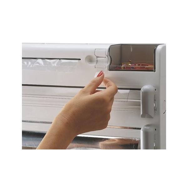 Portarotolo da Cucina Leifheit 25723 Bianco Bianco/Grigio Plastica - Image 4