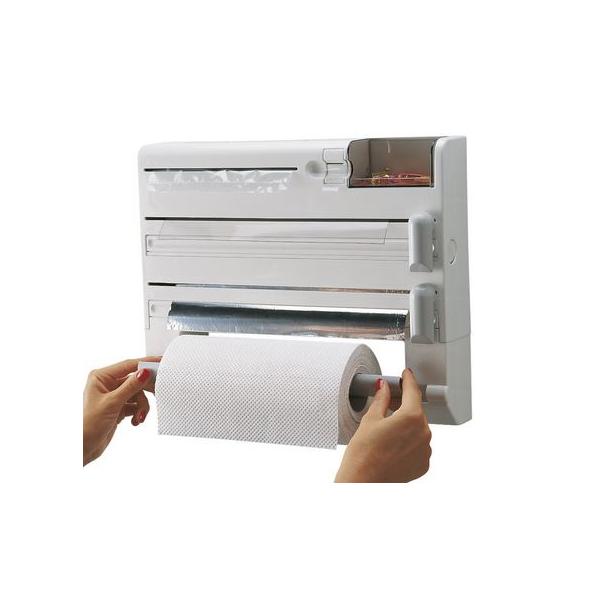 Portarotolo da Cucina Leifheit 25723 Bianco Bianco/Grigio Plastica - Image 3