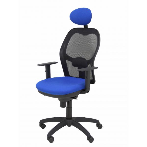 Sedia Ufficio con Poggiatesta Jorquera Piqueras y Crespo 15SNBALI229C Azzurro - Image 3