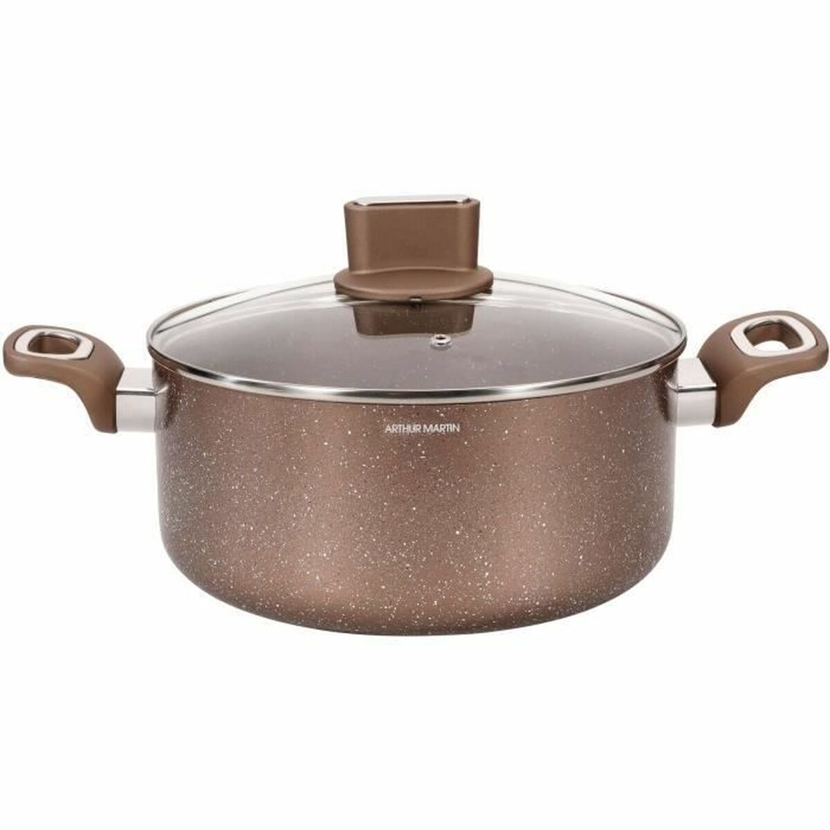 Casseruola con coperchio Arthur Martin Rosa 6 L 15 x 14 x 30 cm 2 Pezzi - Image 5