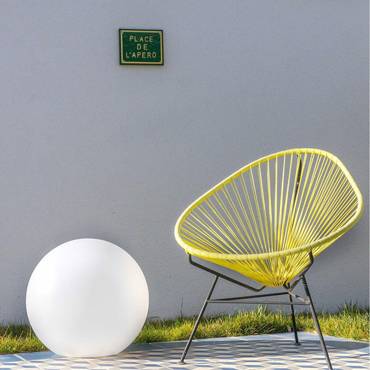 Bola con Luz para Exterior Lumisky Bobby Bianco Ø 60 cm E27 - Image 4