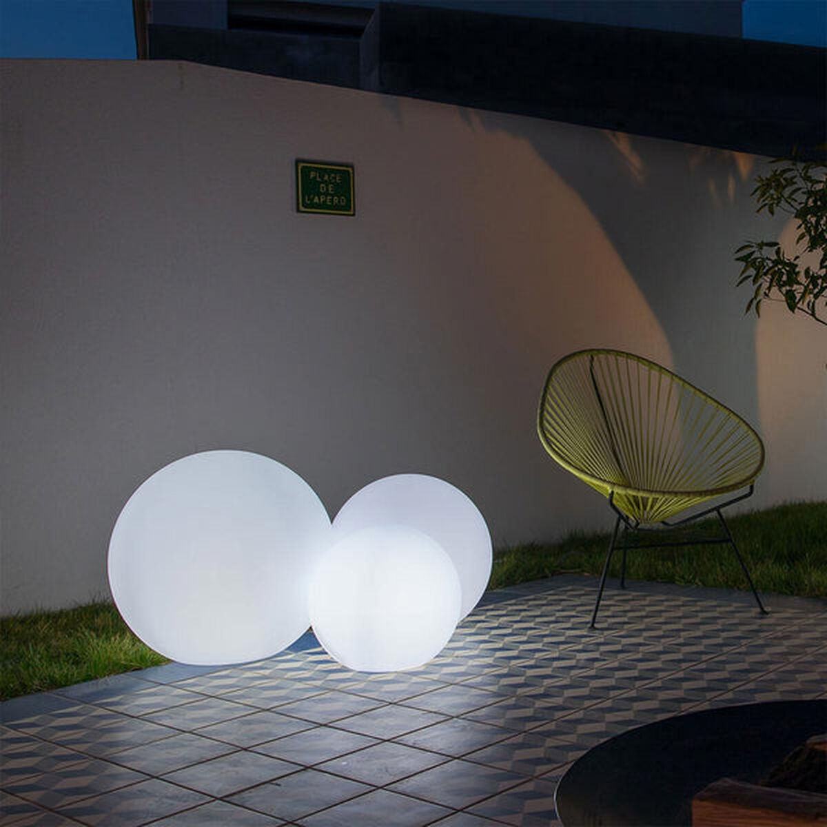 Bola con Luz para Exterior Lumisky Bobby Bianco Ø 60 cm E27 - Image 3