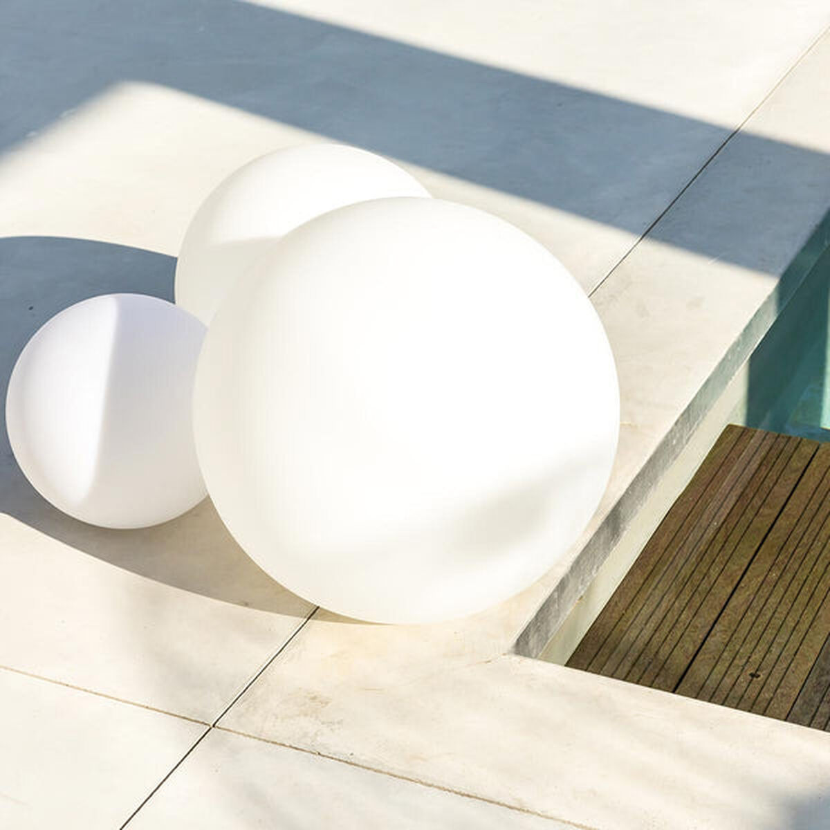 Bola con Luz para Exterior Lumisky Bobby Bianco Ø 60 cm E27 - Image 5