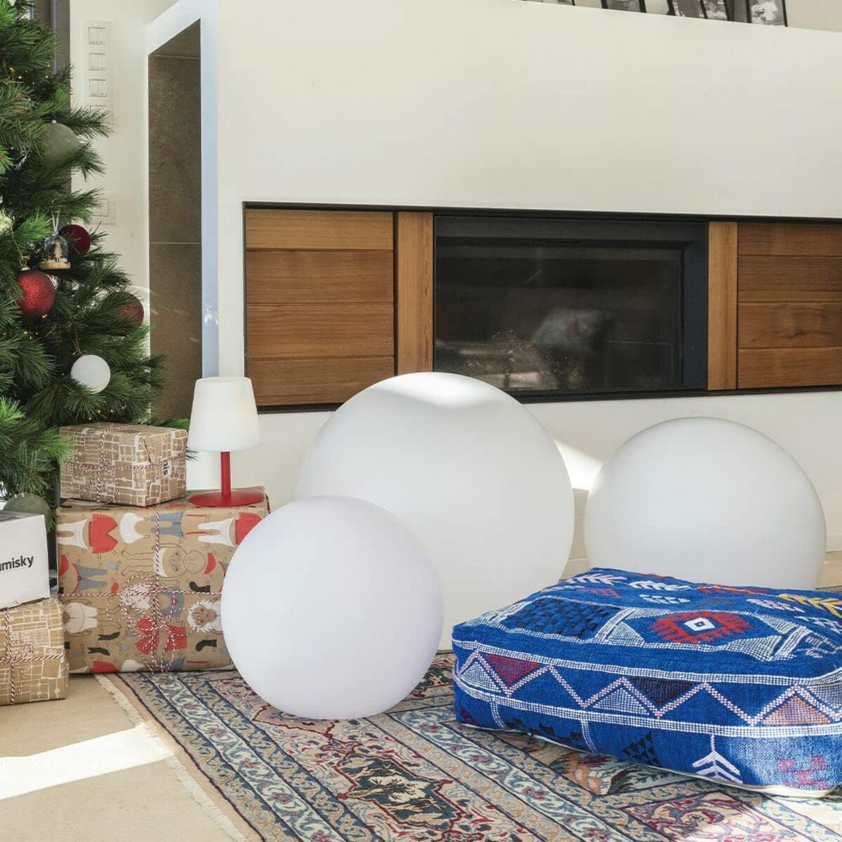 Bola con Luz para Exterior Lumisky Bobby Bianco Ø 60 cm E27 - Image 6